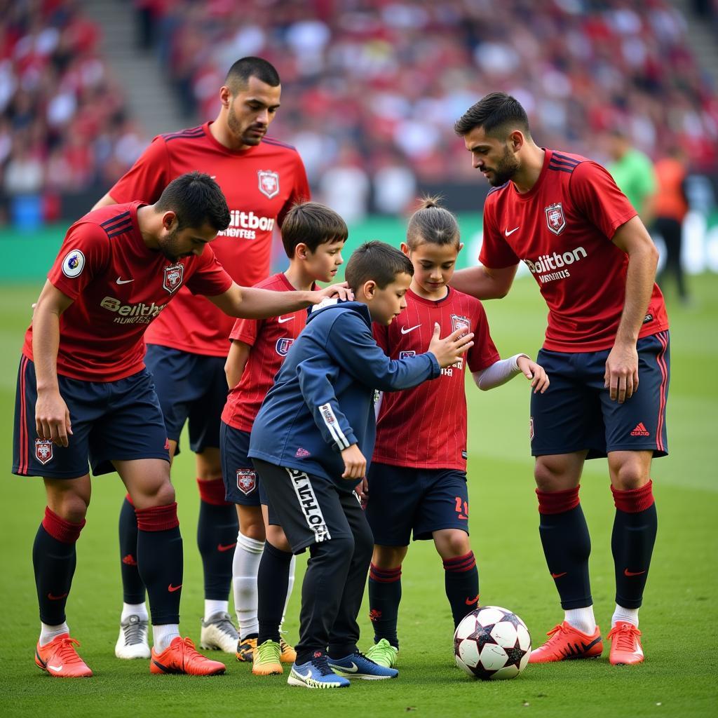 Besiktas Players and Children with Autism