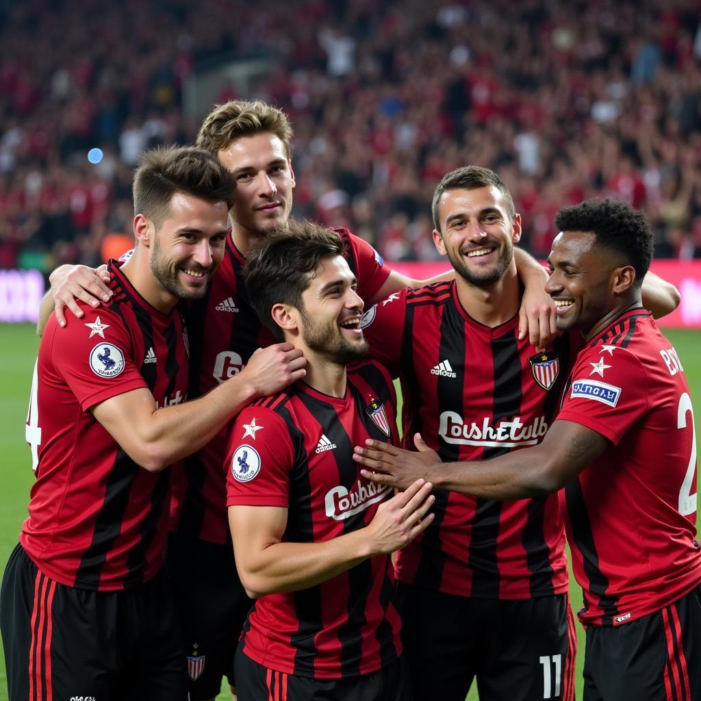 Beşiktaş Players Celebrating