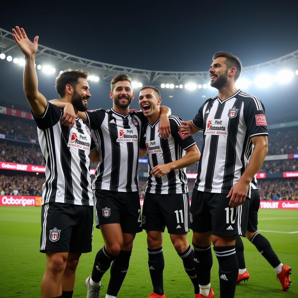 Beşiktaş Players Celebrating