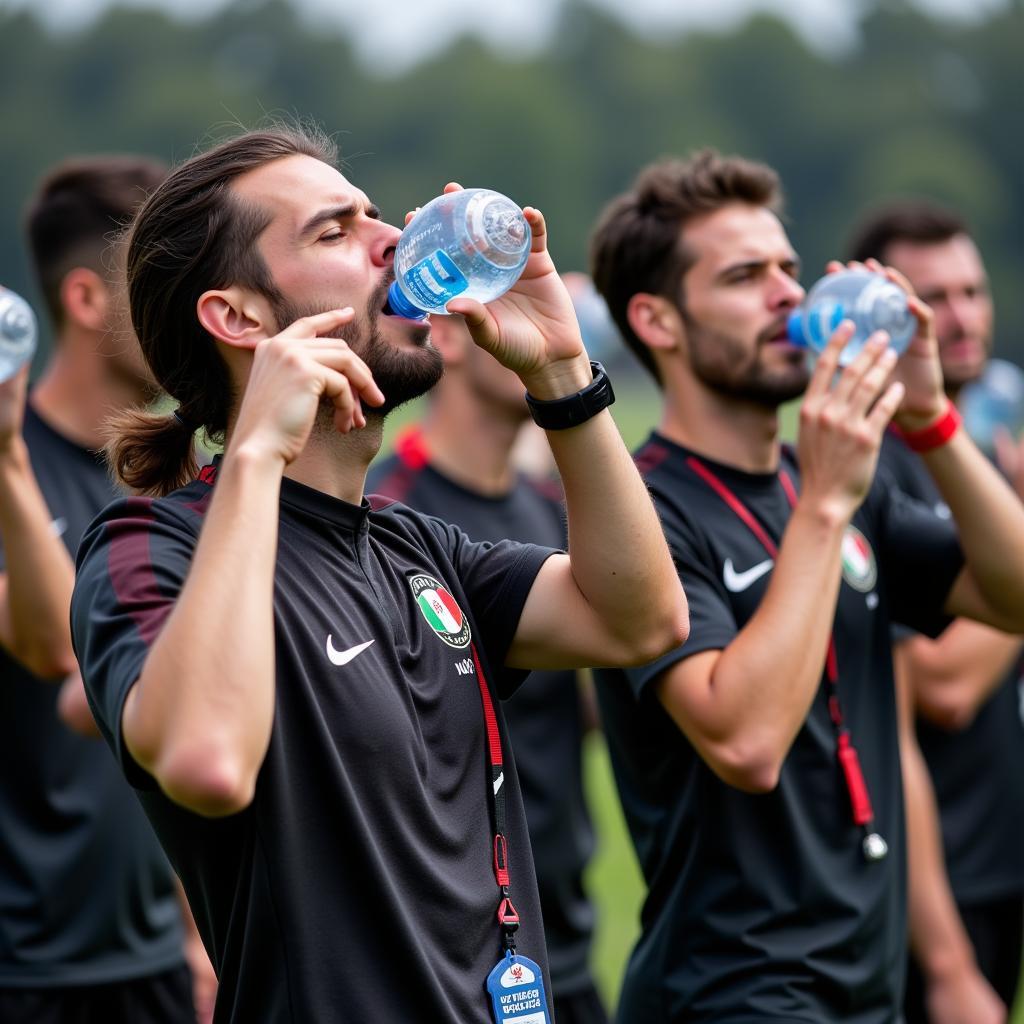 Beşiktaş Players Hydrating