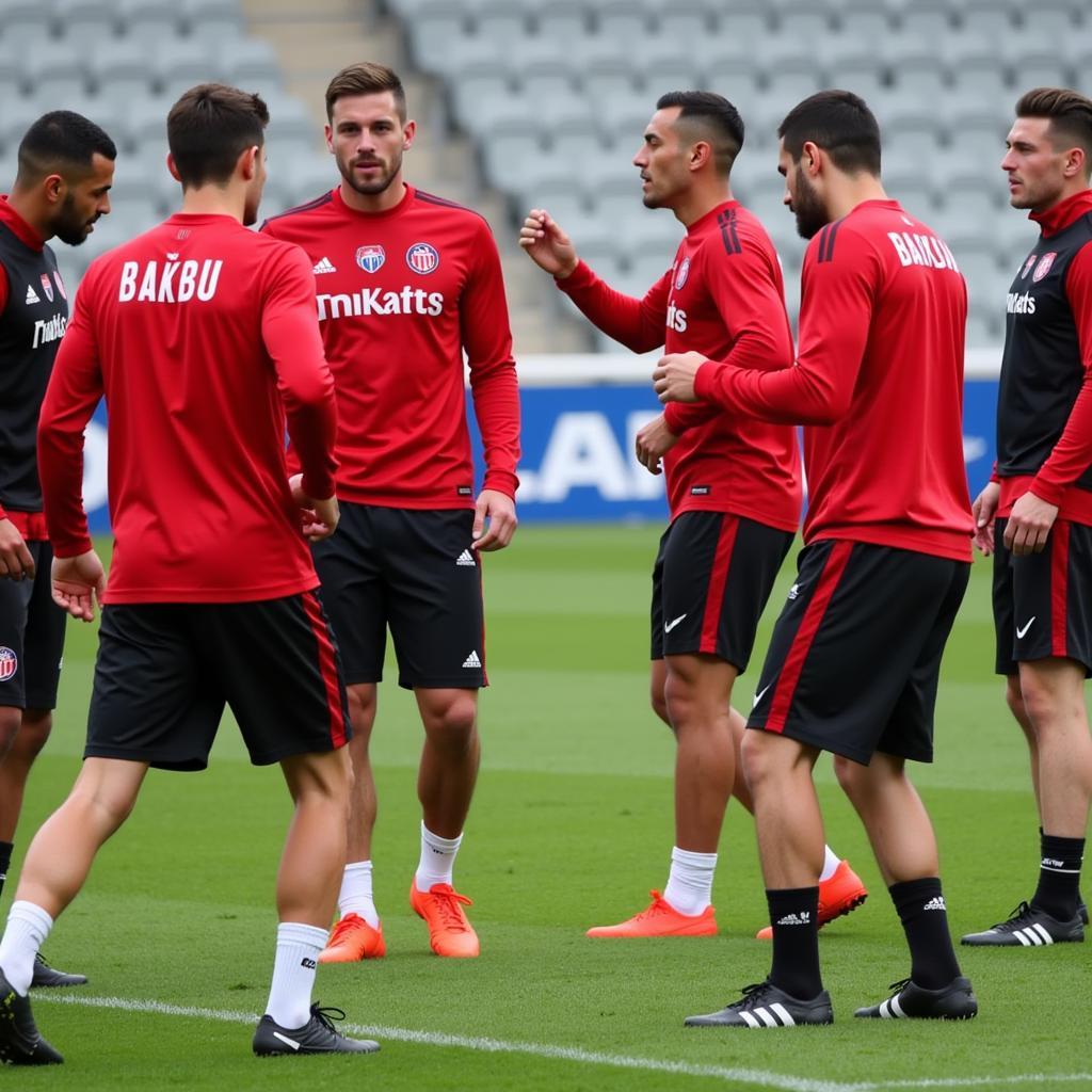 Beşiktaş Players Training Intensely