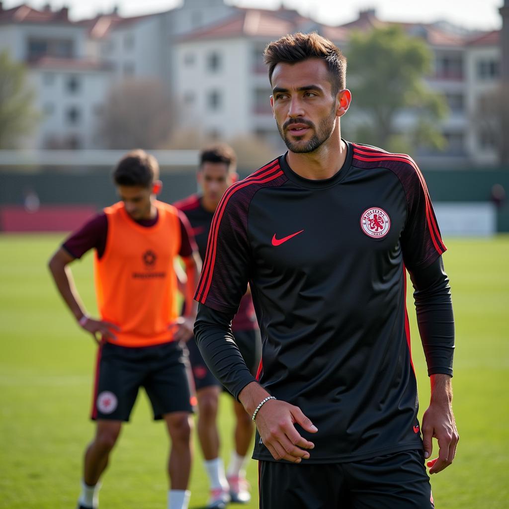 Beşiktaş Players Training in 2024 Spring Training Kit