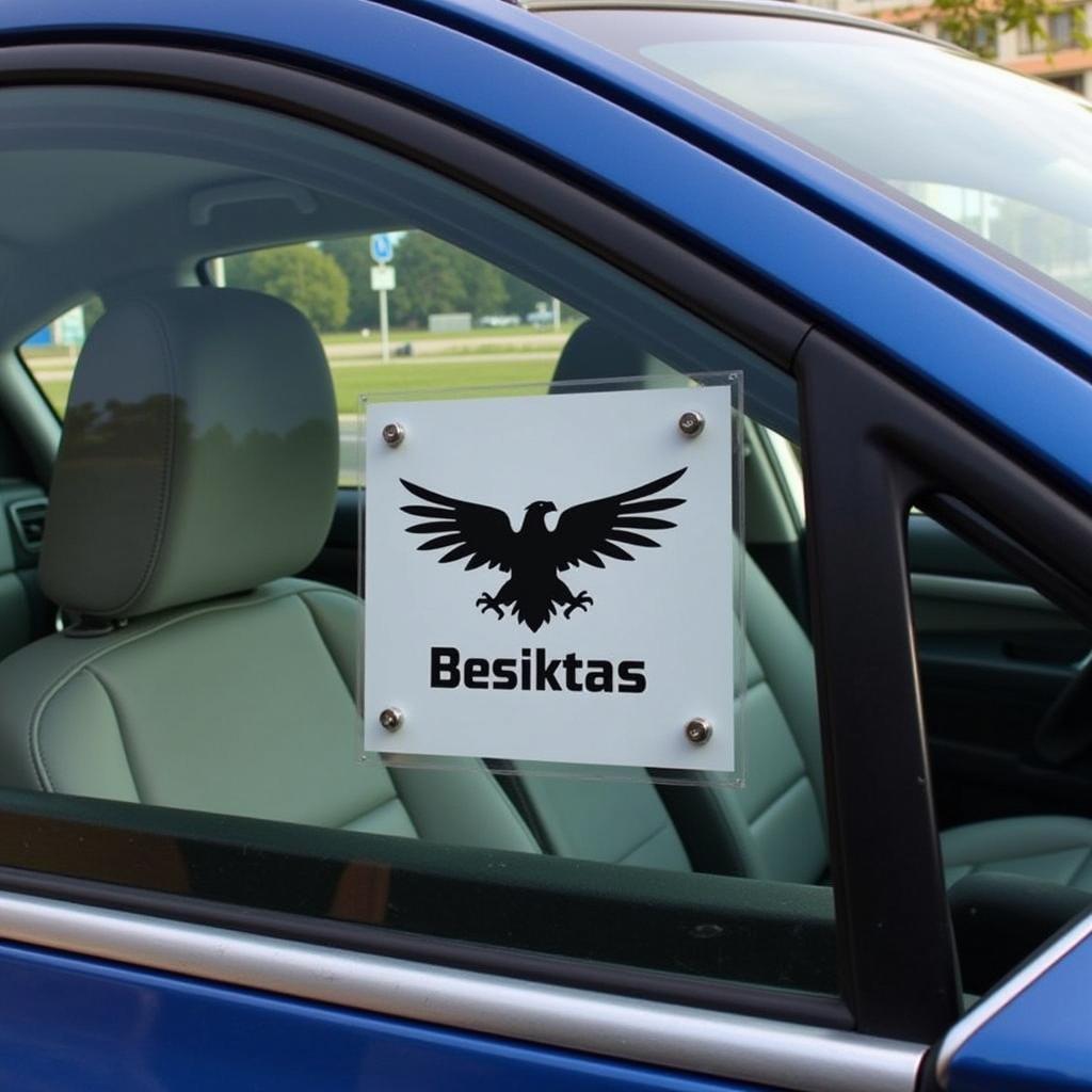 Besiktas Car Window Pumping Sign