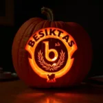 Besiktas logo pumpkin carving stencil