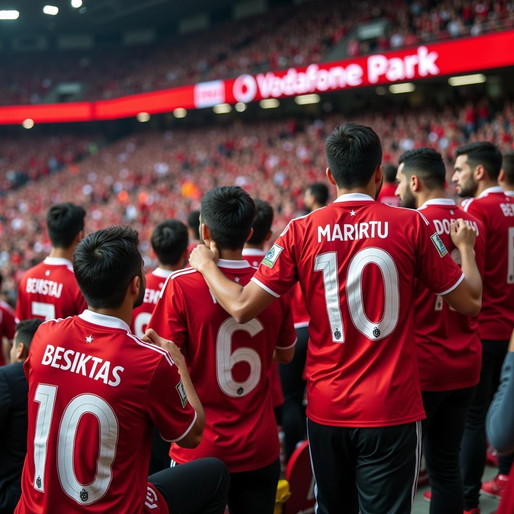 Besiktas Red Mariners Jersey at Vodafone Park