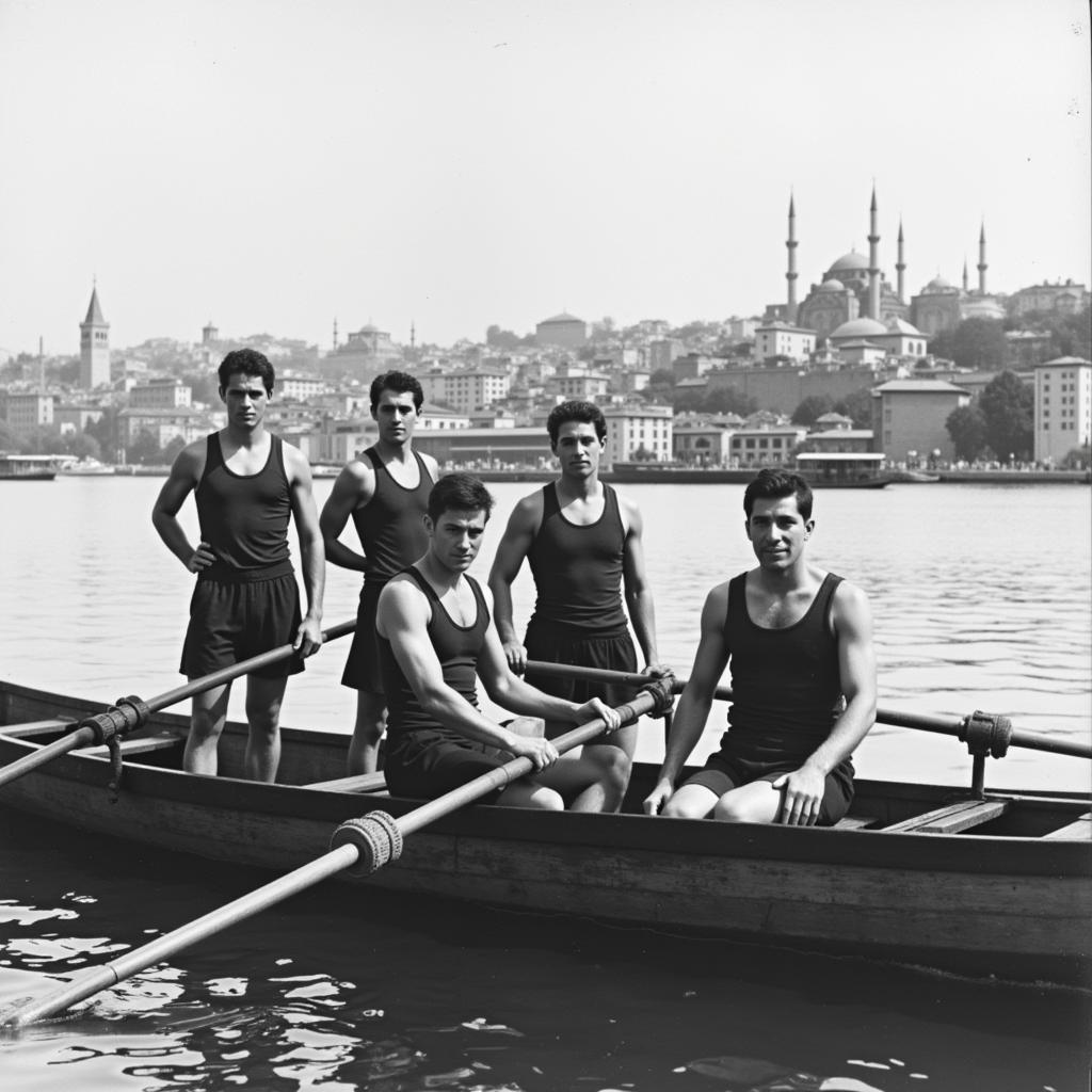 Beşiktaş JK Rowing Team in Early 20th Century