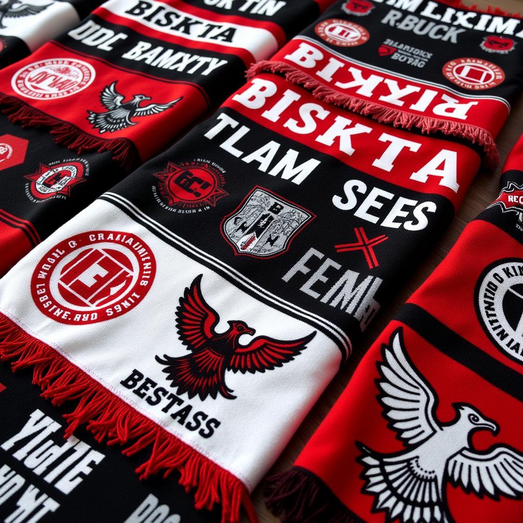 Beşiktaş scarf collection with various designs