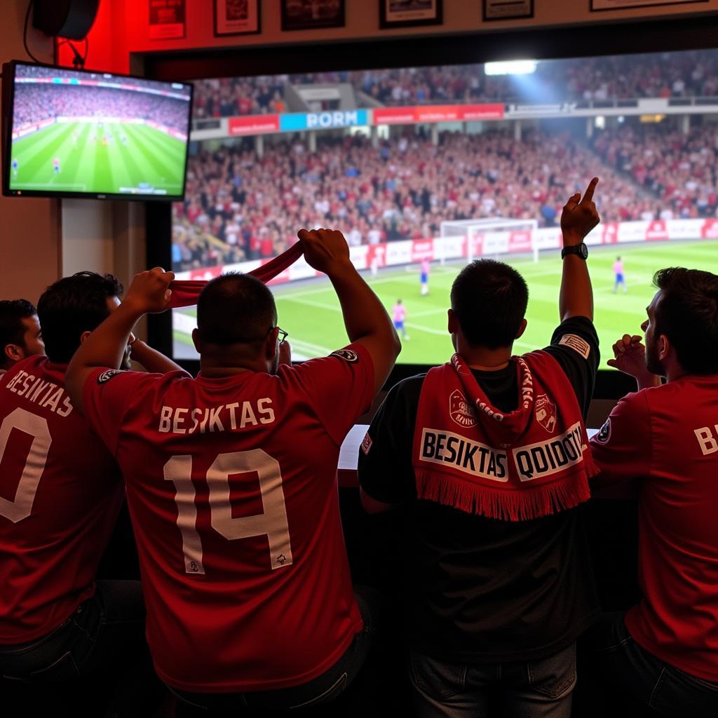 Wearing a Besiktas Scarf at a San Diego Viewing Party