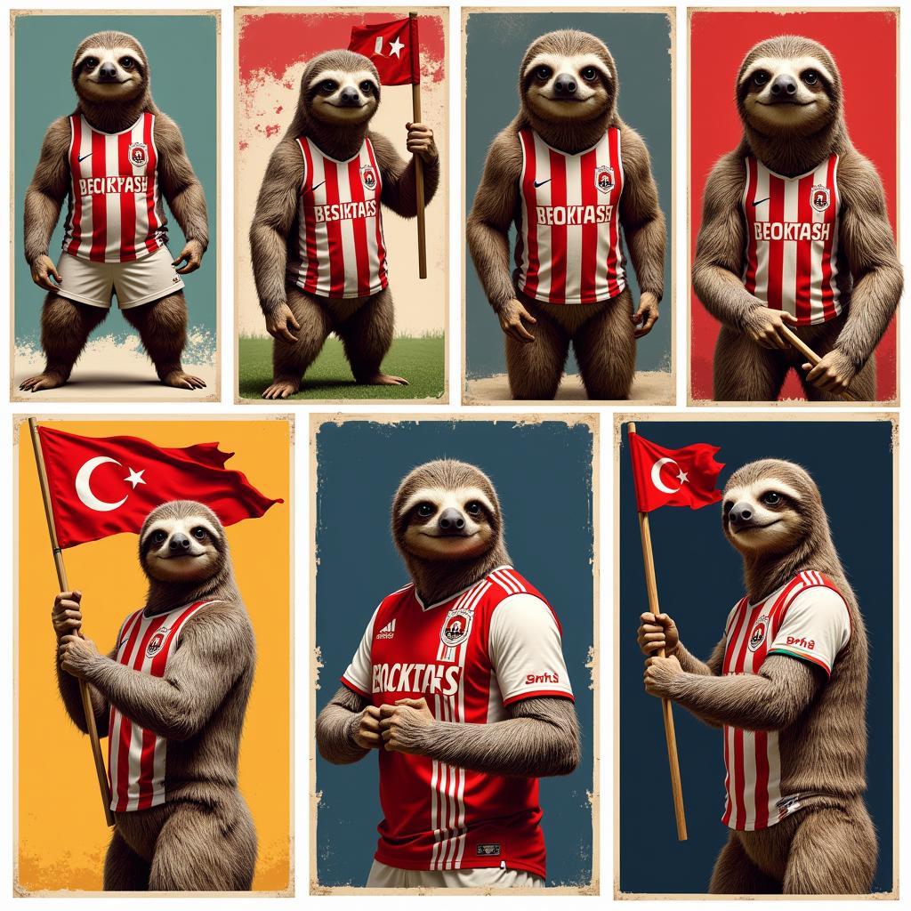 Collection of Beşiktaş Sloth Posters