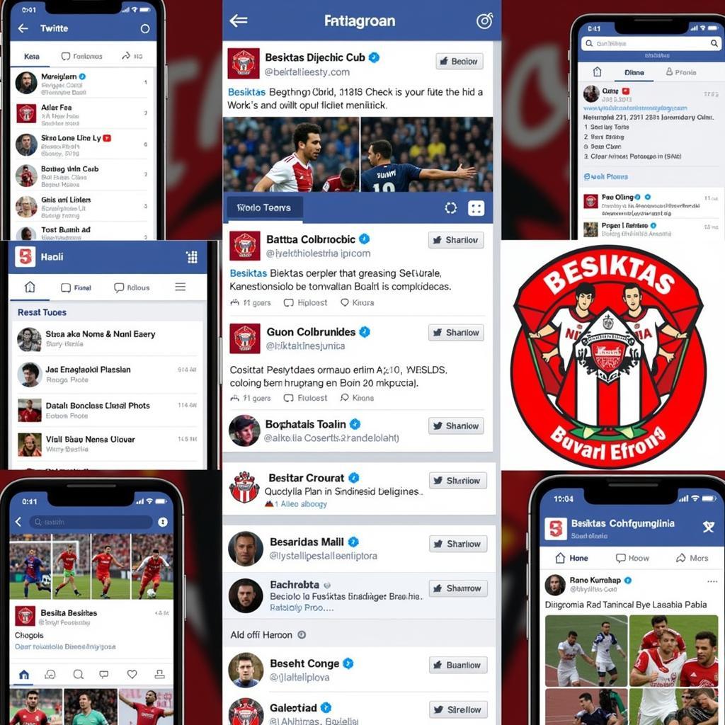 Besiktas' social media channels