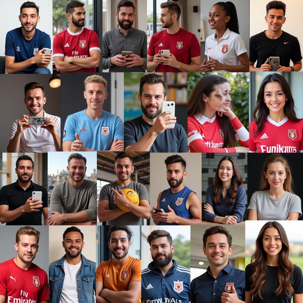 People from around the world engaging with Besiktas social media