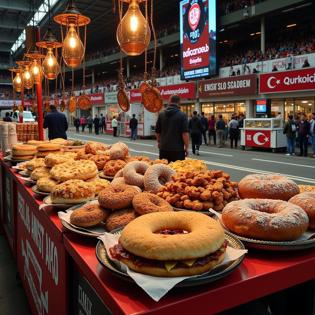 Variety of Food and Drink Options at Besiktas Stadium