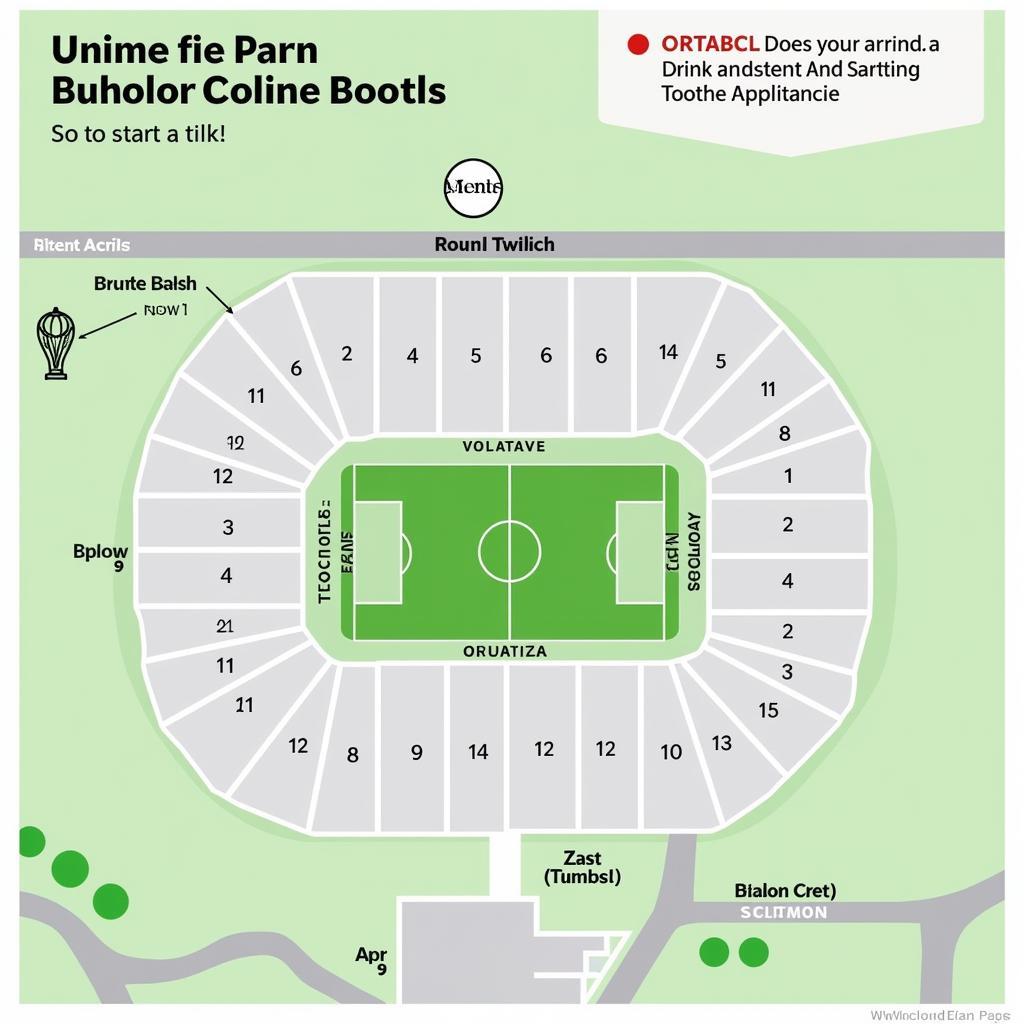 Beşiktaş Stadium Map with Booth Locations