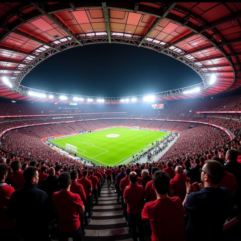 Besiktas Vodafone Park Stadium Packed with Fans on Matchday