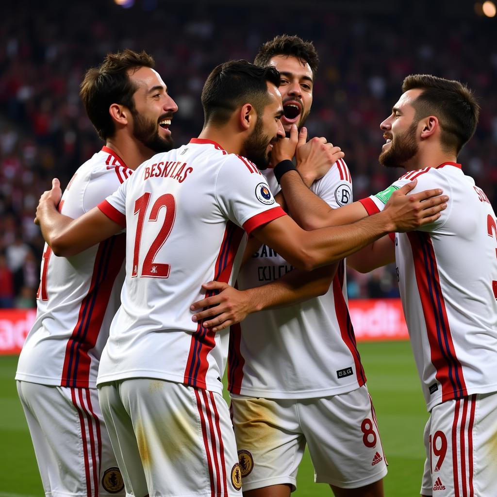 Besiktas Team Celebrating Victory