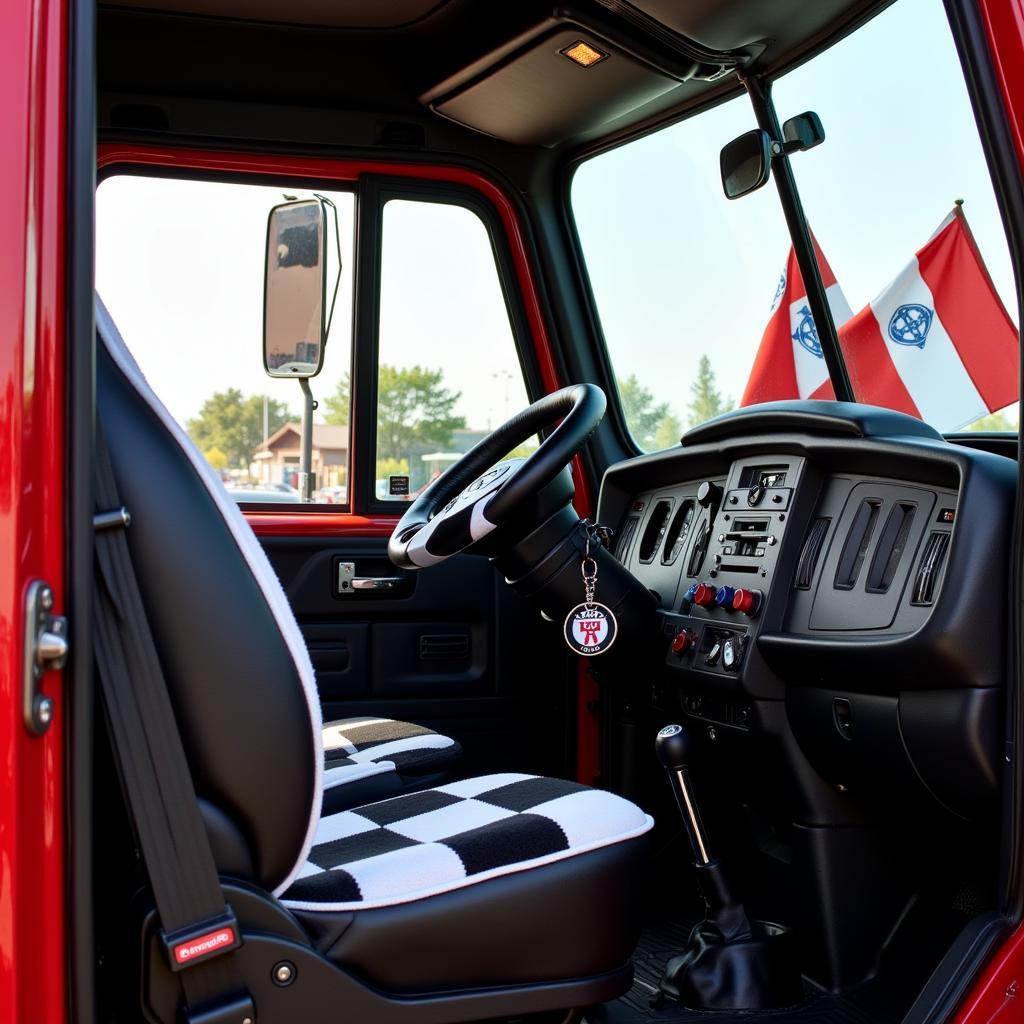 Besiktas Themed Mack Truck Interior