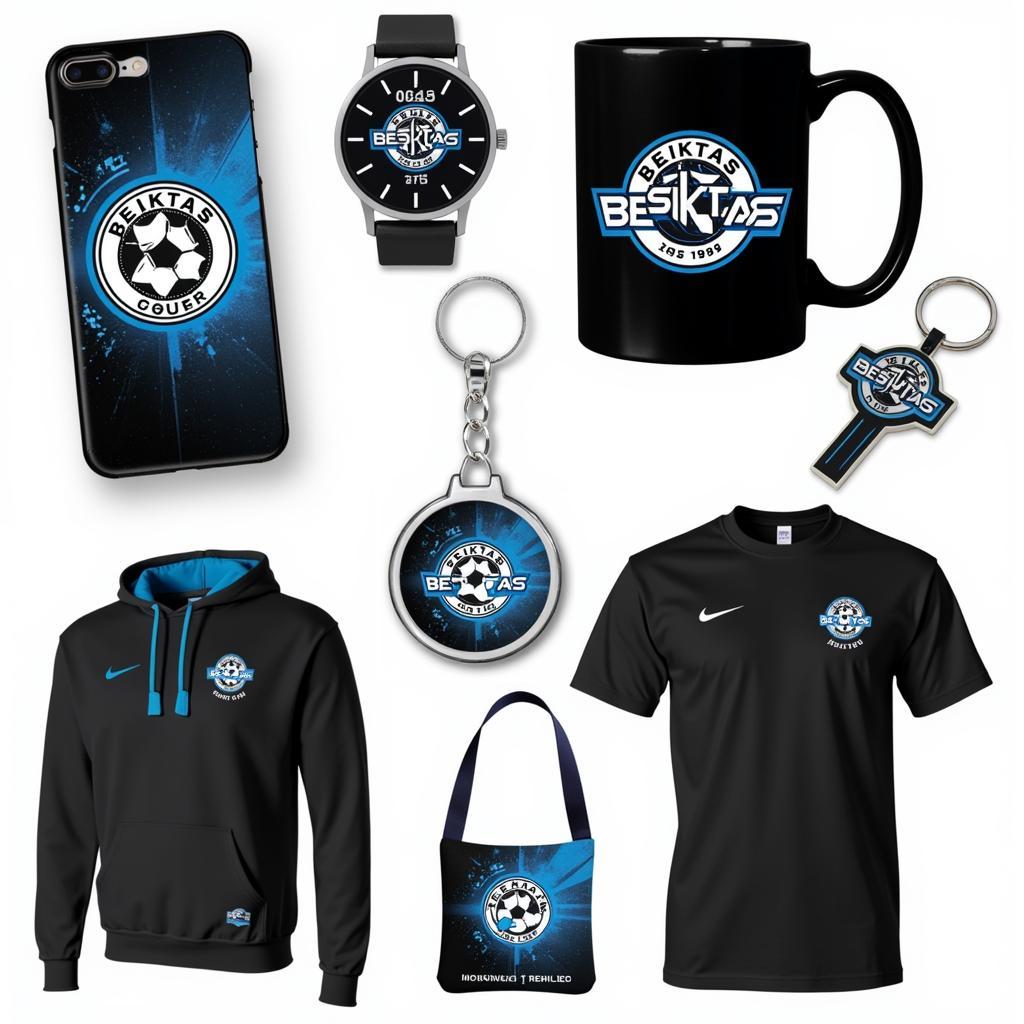 Besiktas Themed Merchandise with Blue Highlights