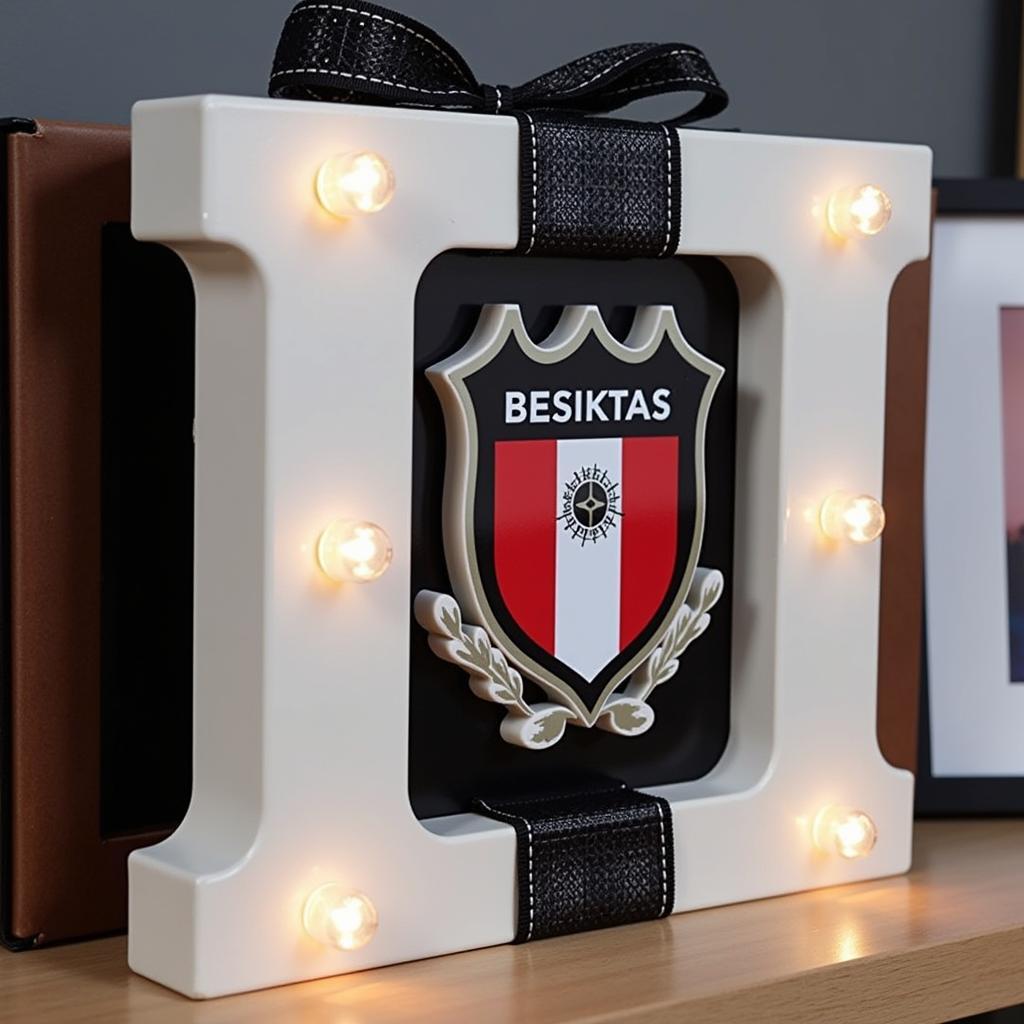 Besiktas-Themed Metal Marquee Light Gift