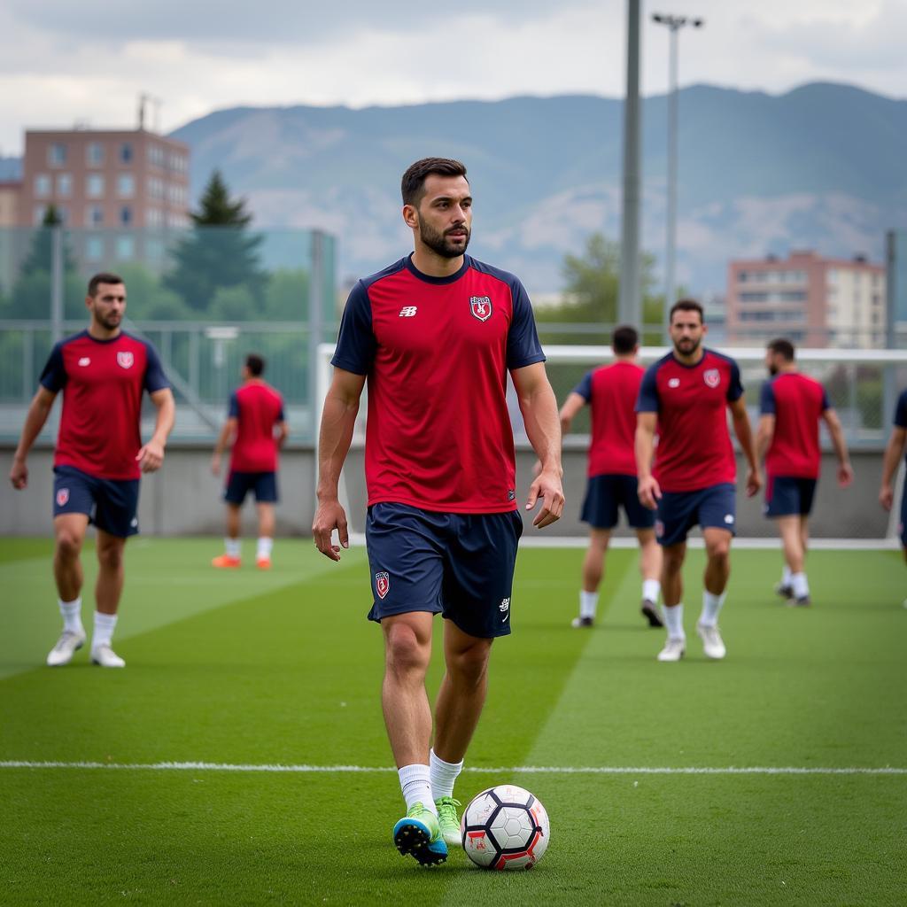 Intense Training Session at BJK Nevzat Demir Facilities