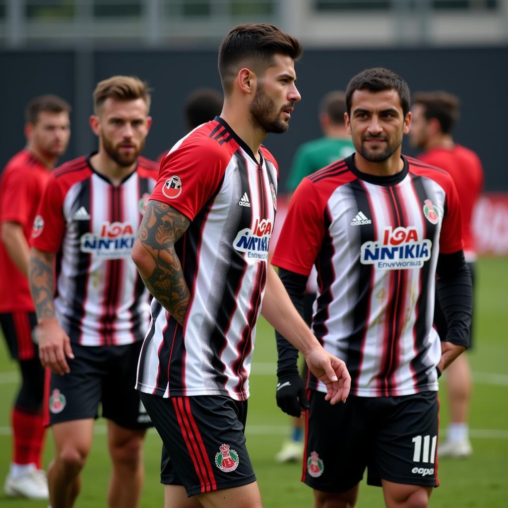 Beşiktaş players training rigorously