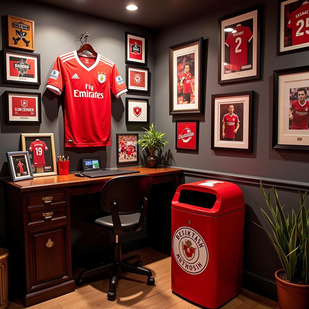 Beşiktaş Trash Can Taking Center Stage in a Fan Cave