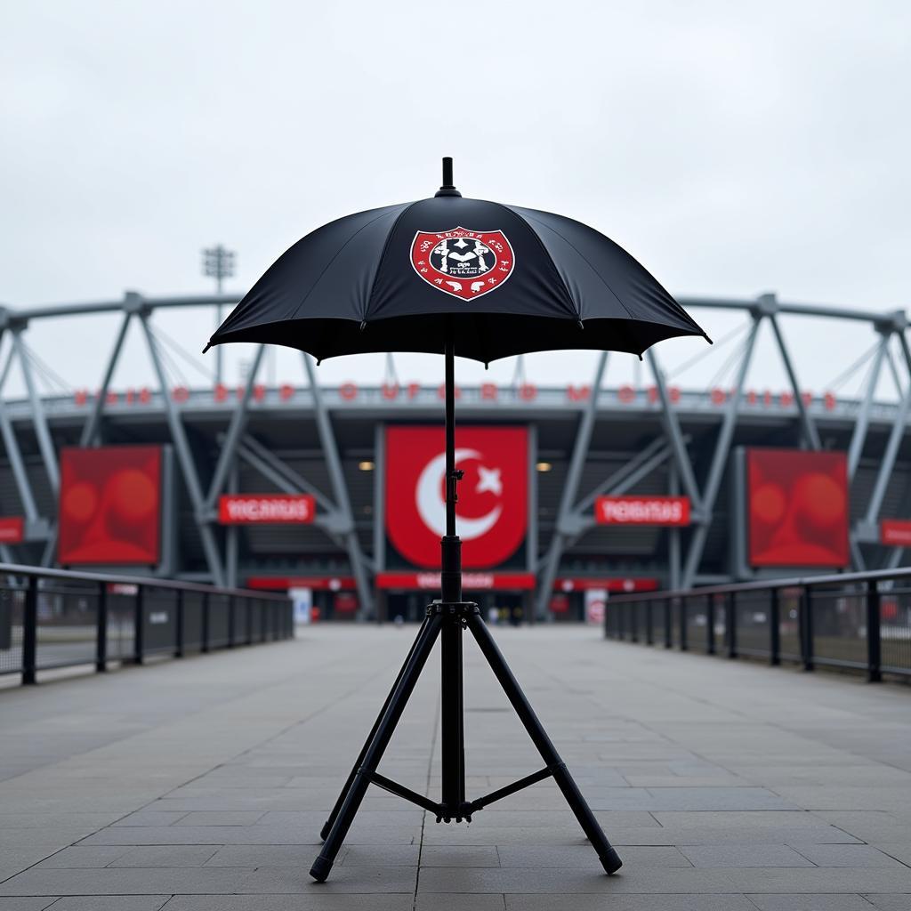 Besiktas tripod umbrella outside Vodafone Park