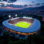 Besiktas Vodafone Park Aerial View