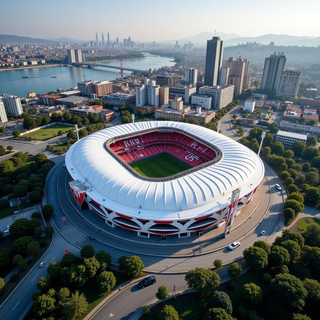 Beşiktaş Vodafone Park Aerial View