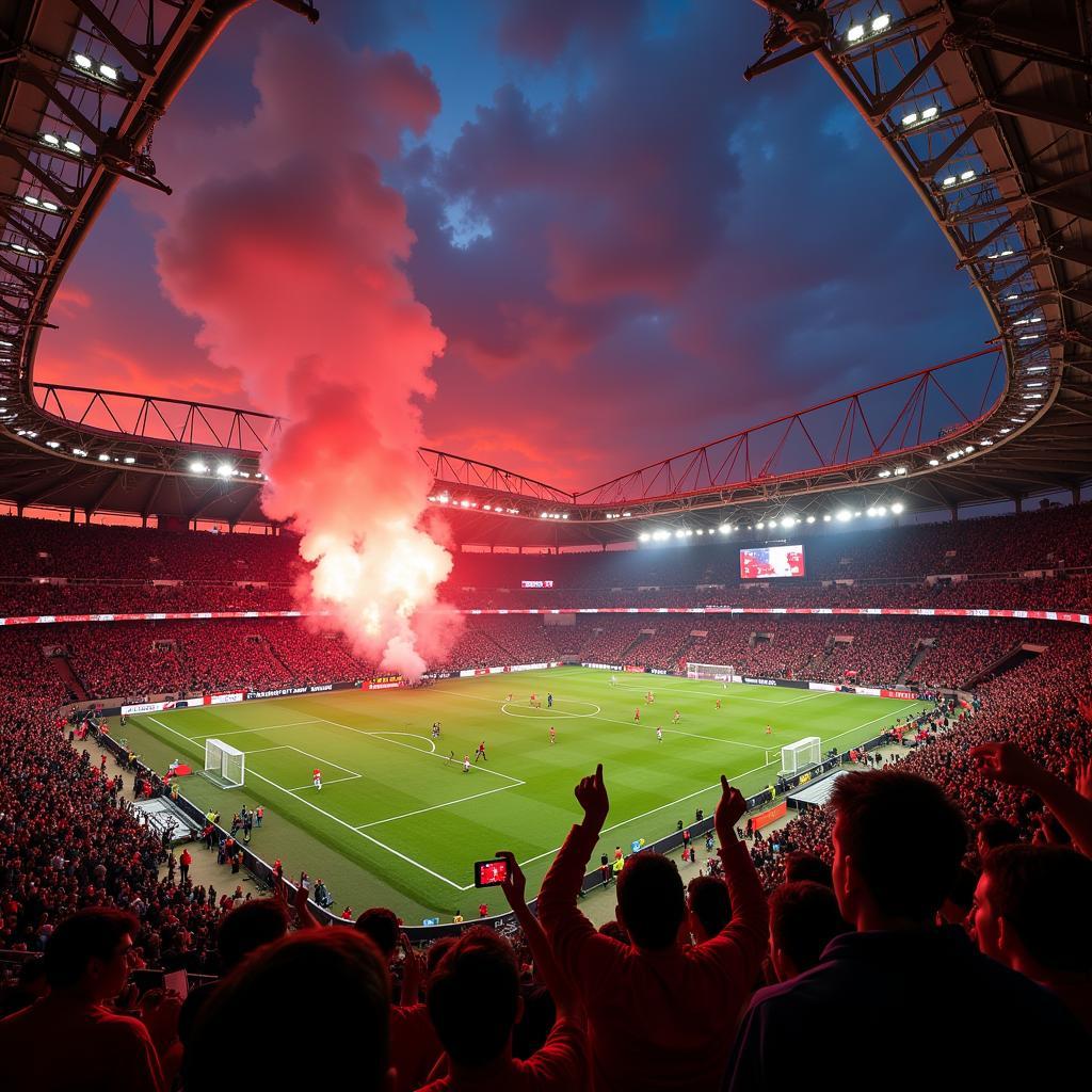 The electrifying atmosphere at Besiktas' Vodafone Park