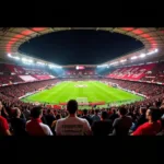 Vodafone Park atmosphere during a Besiktas match