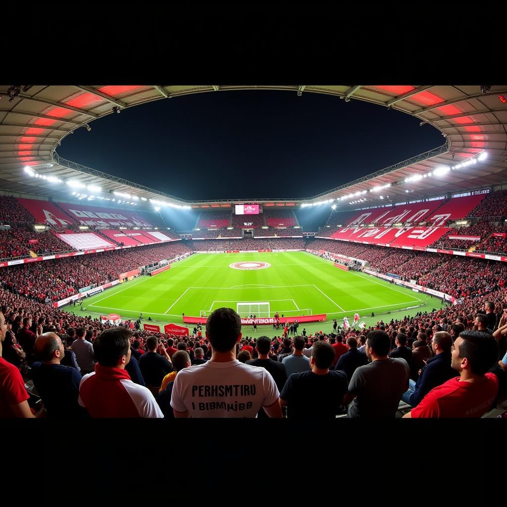 Vodafone Park atmosphere during a Besiktas match