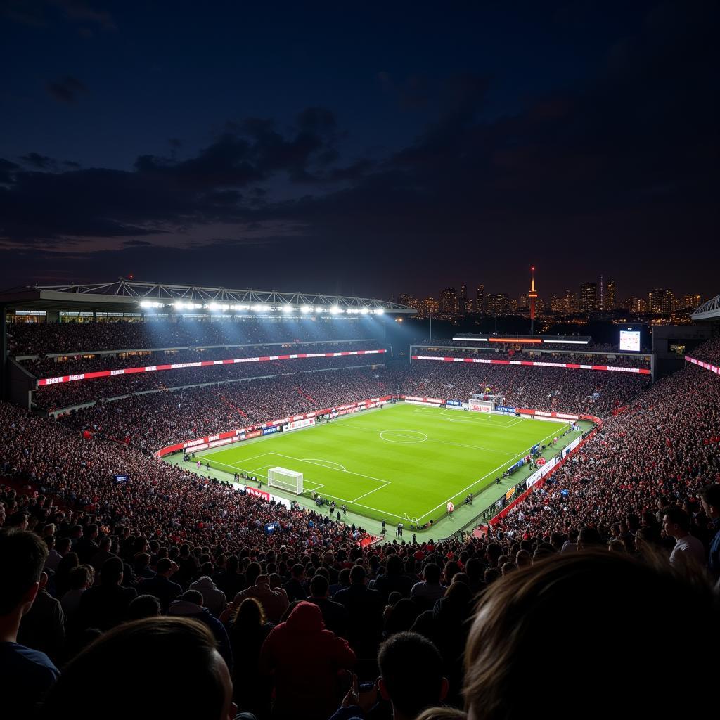 Vodafone Park During a Beşiktaş Night Game