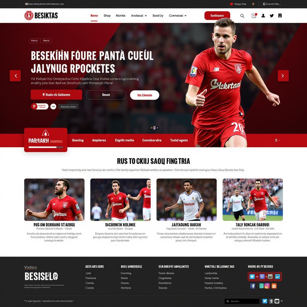 Beşiktaş Official Website Homepage