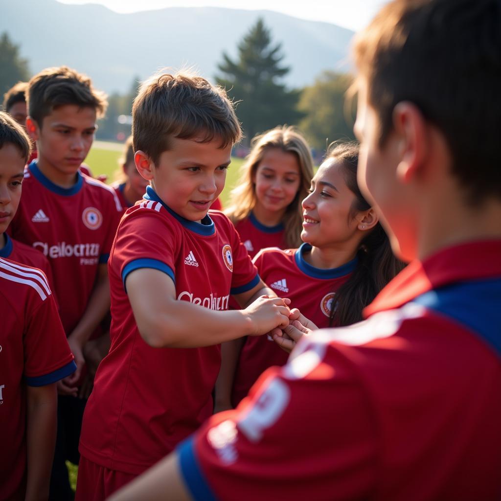 Besiktas Youth Player Participating in Community Event