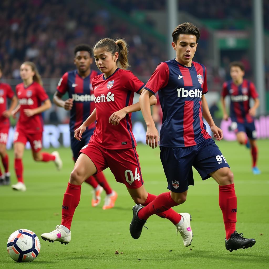 Besiktas Youth Team in Action During a Match