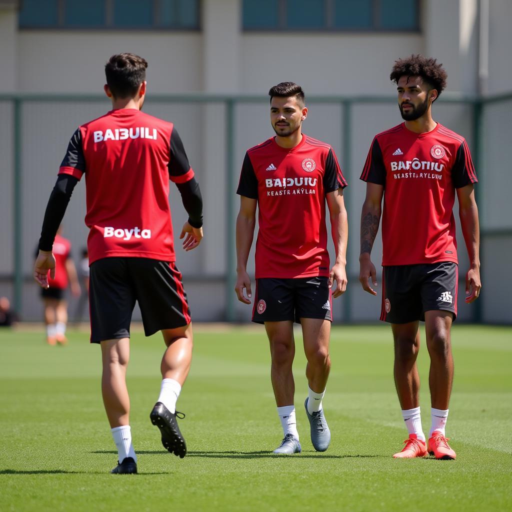 Beşiktaş Youth team practicing