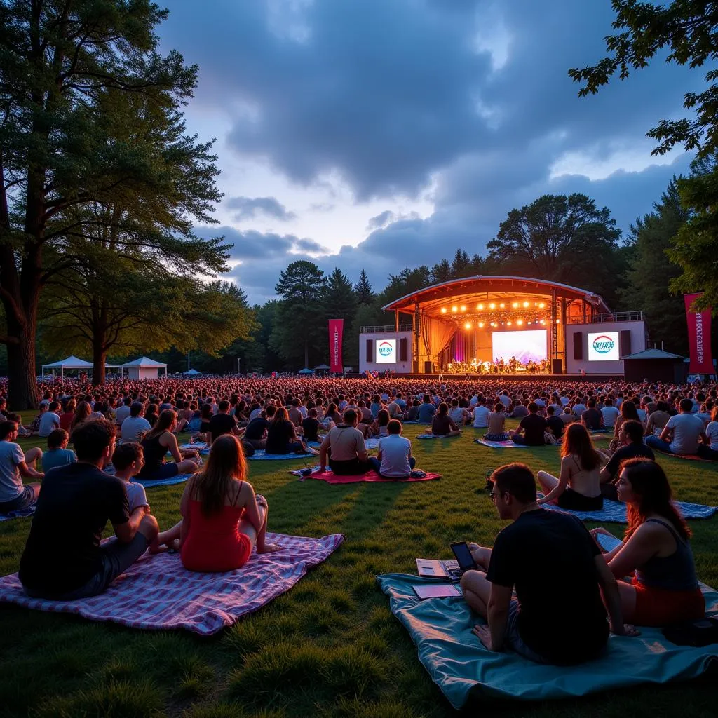 Blossom Music Center Lawn Seating Atmosphere