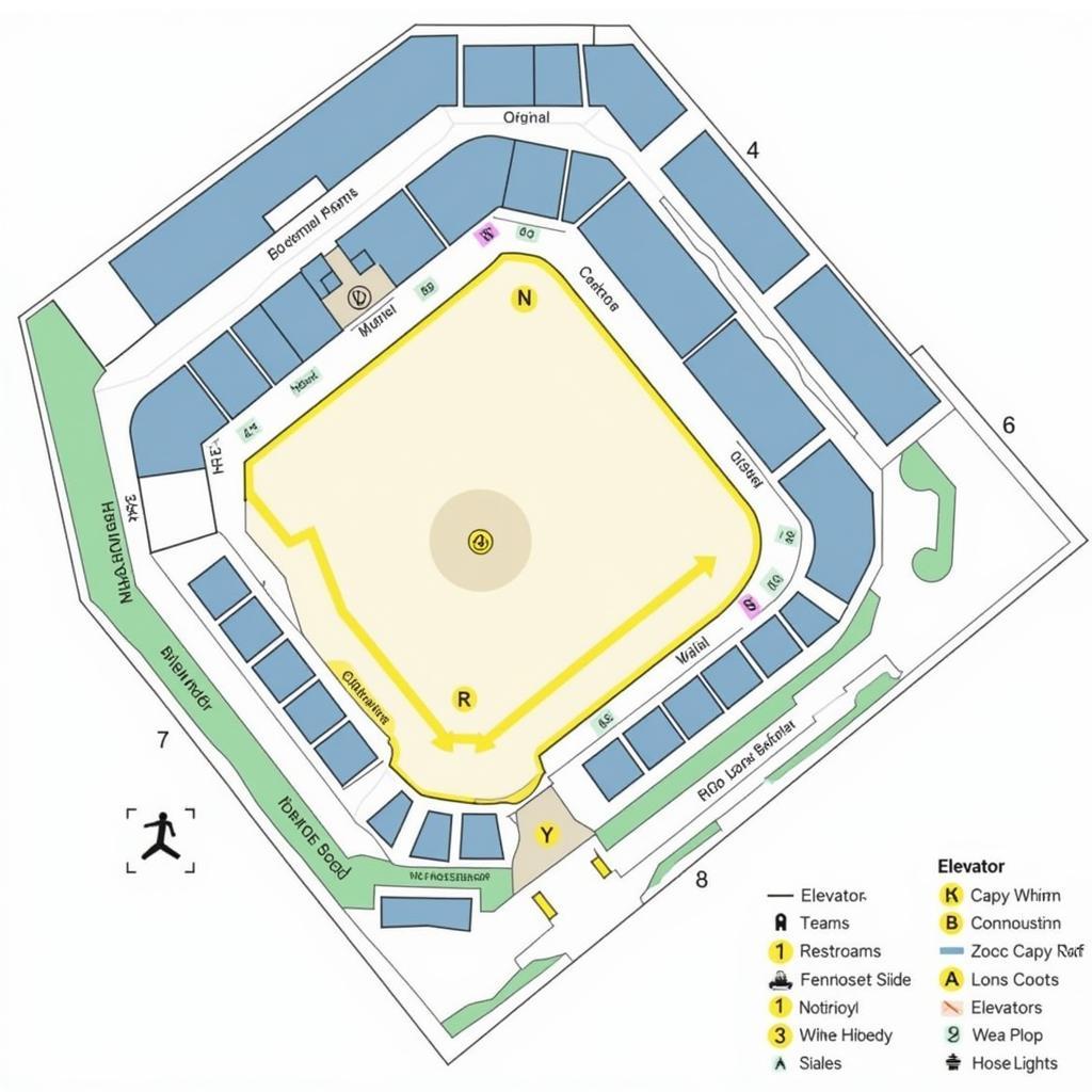 Bob Lewis Ballpark Accessibility Map