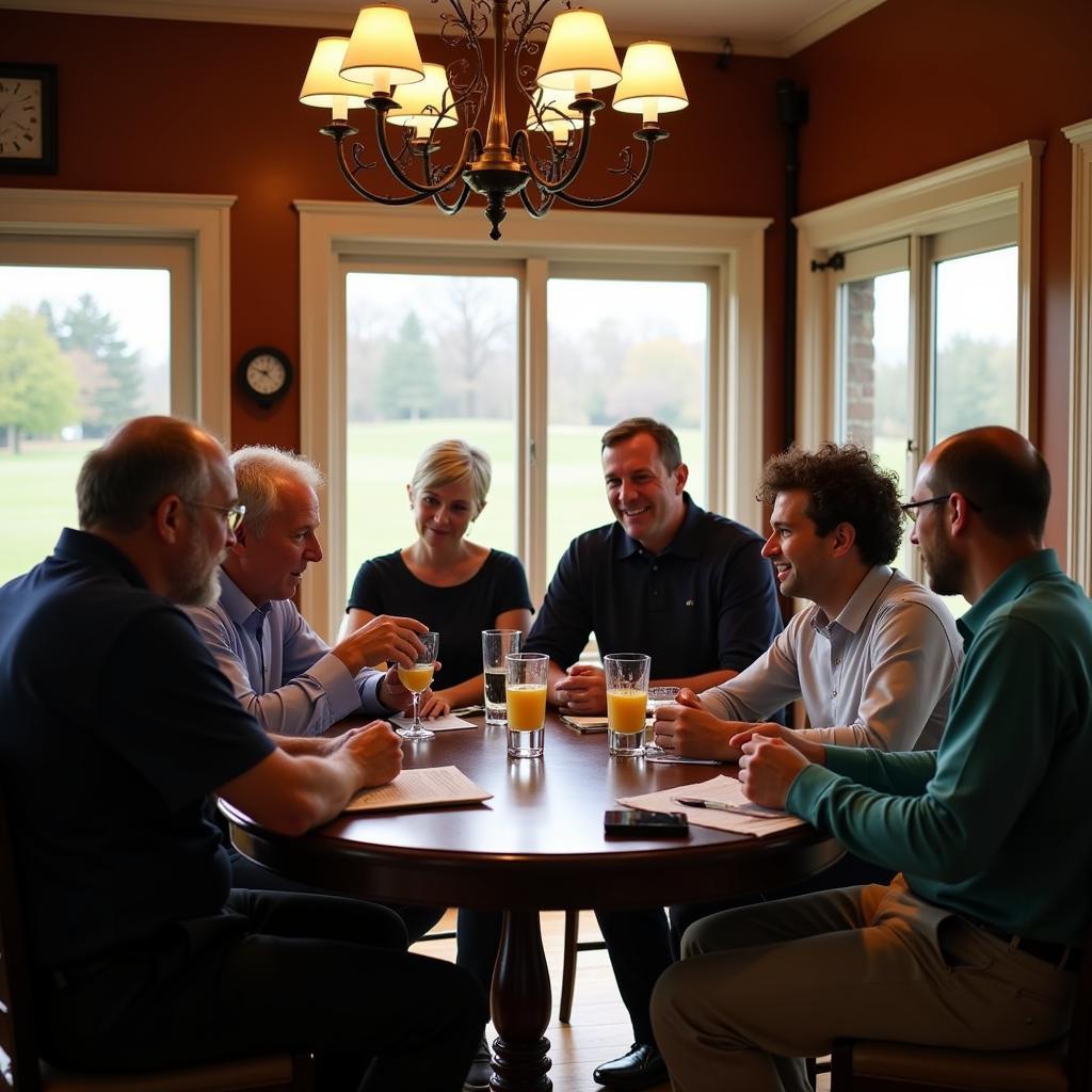 Post-Round Camaraderie