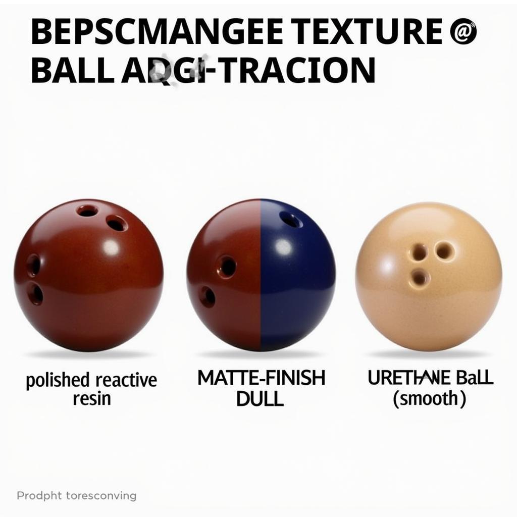 Different types of bowling ball coverstocks