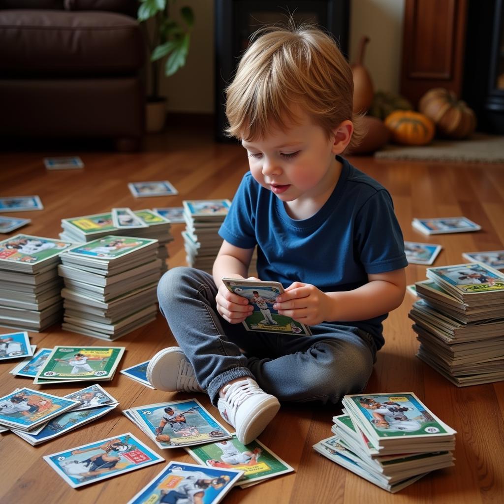 Childhood Nostalgia: Baseball Card Collection