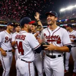 Atlanta Braves Celebrating 2021 World Series Win