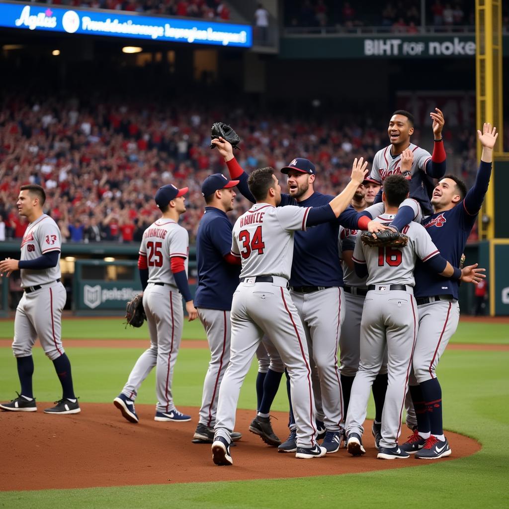 Atlanta Braves Clinching the 2021 World Series