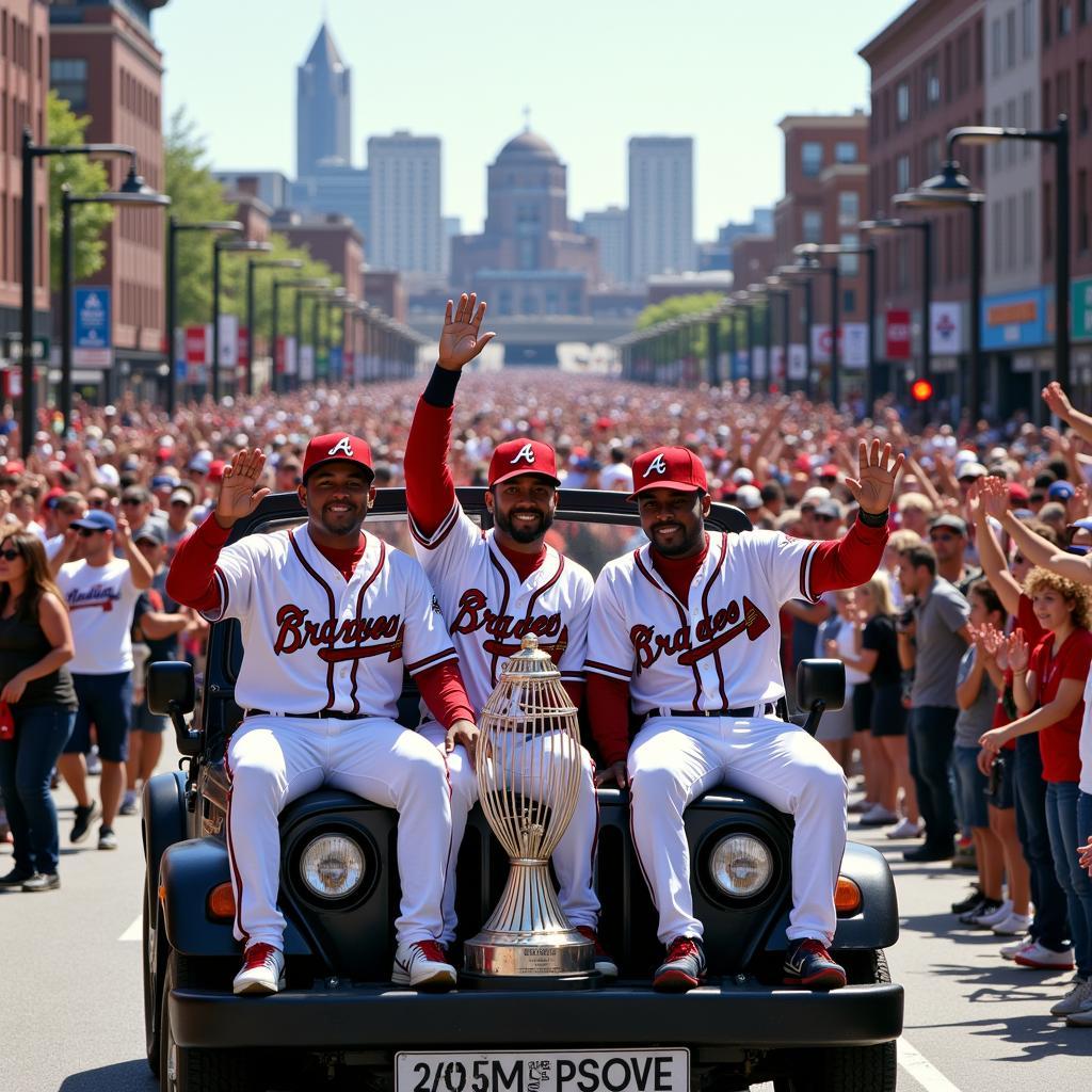 Atlanta Braves 2021 World Series Trophy Parade