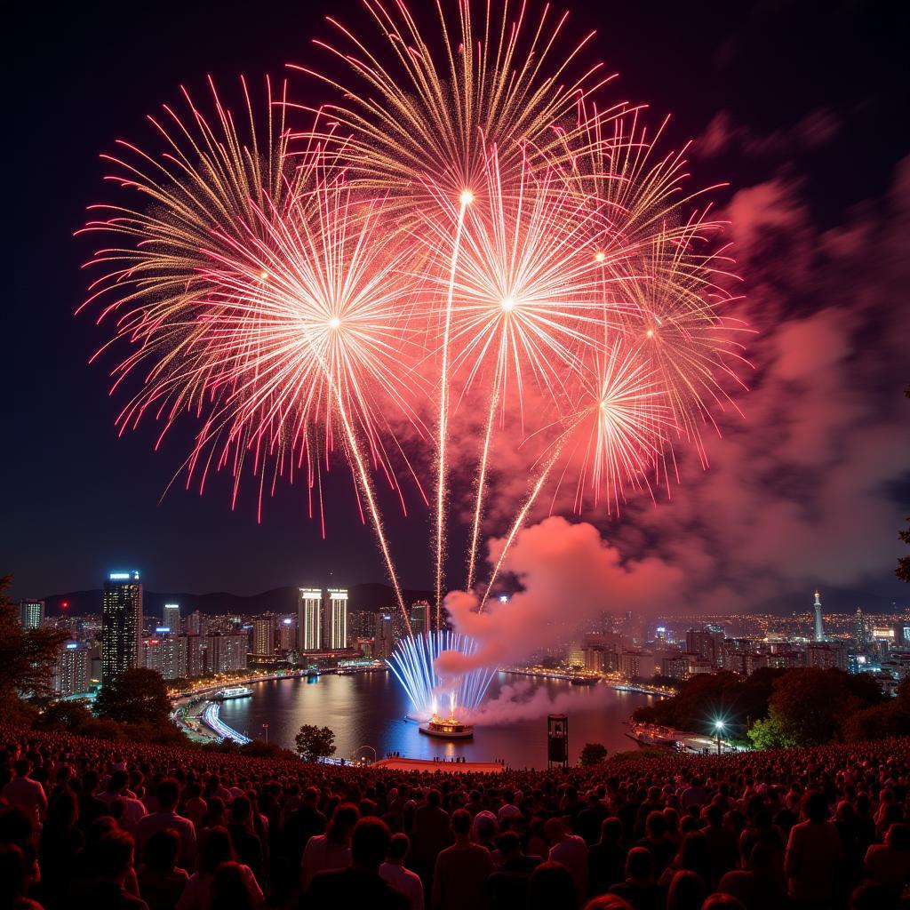 Brazil Fireworks New Year's Eve Celebration