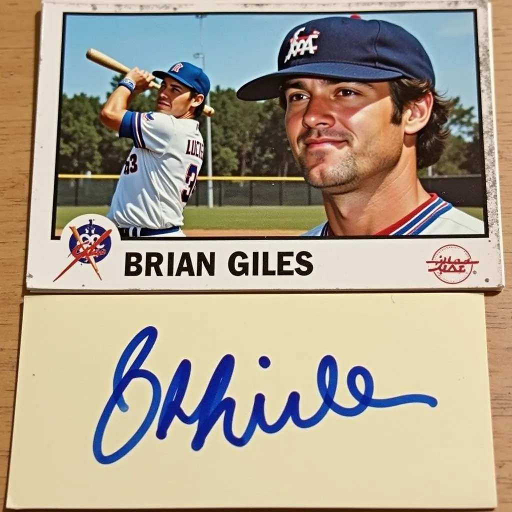 Brian Giles Autographed Baseball Card