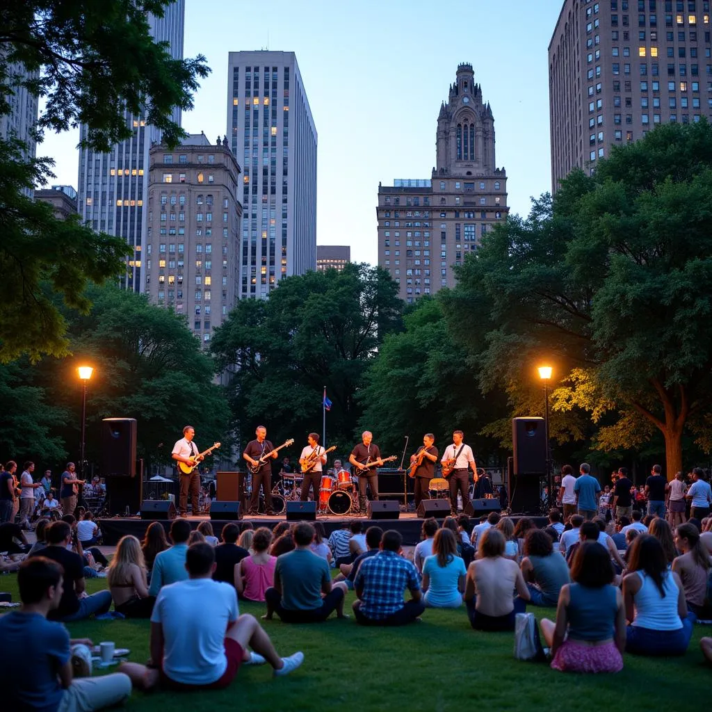 Free jazz concert at Bryant Park