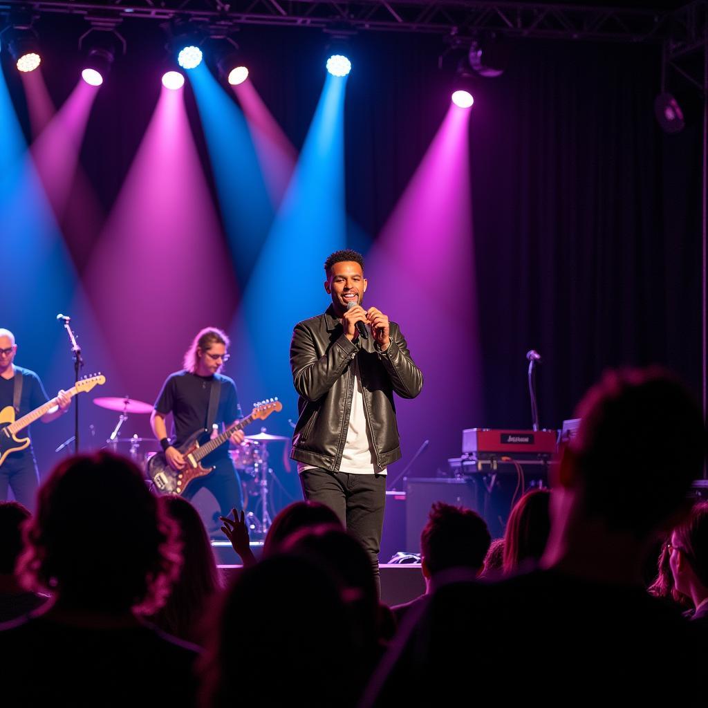 Bryce Vine performing live on stage