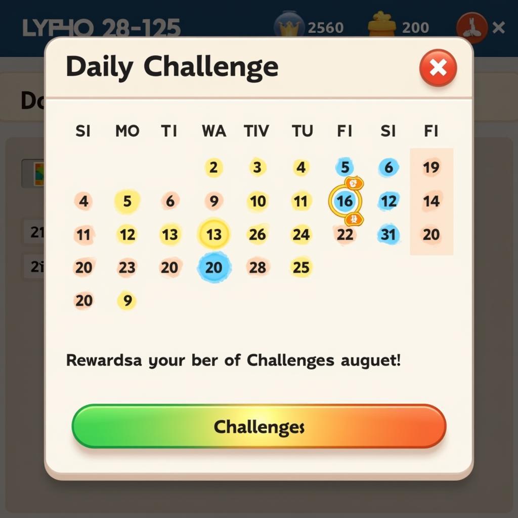 Bubble Pirates Daily Challenge Screen