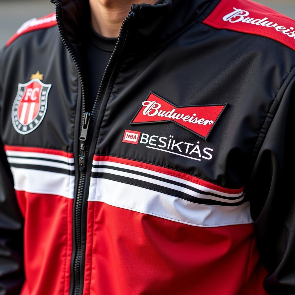 Budweiser racing jacket featuring Beşiktaş emblem